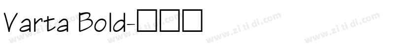 Varta Bold字体转换
